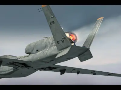  RQ 4 Global Hawk  Drone Low-poly 3D model