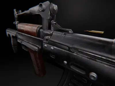 AAA GROZA Game Ready PBR Low-poly 3D model