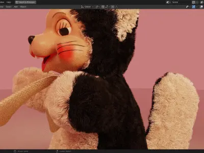 Skunk Furry 3d Model 3D model