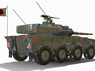 TYPE 16 MCV 8X8 Low-poly 3D model