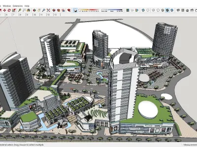 Sketchup Residential Complex C5 3D model
