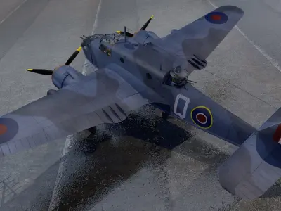 Bristol Beaufort Mk-2A 3D model