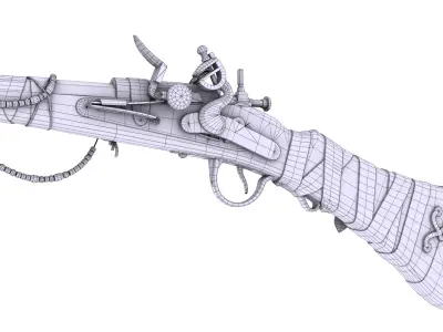 MasaiRifle Low-poly 3D model