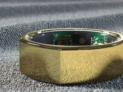 Oura Ring Gold 3D model
