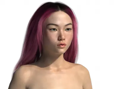 Xiao Mei Realistic Asian Young Woman Character 3D model