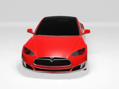 Tesla Model X - PBR Model 3D model