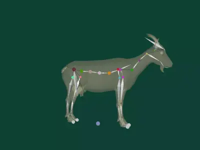 Diary Goat Free 3D model