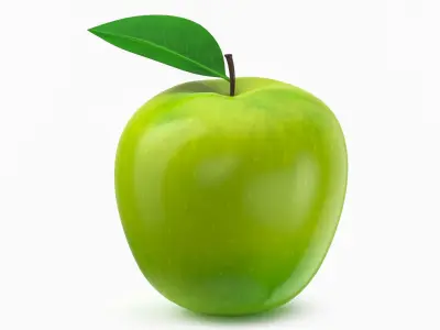 Green Apple 3D model