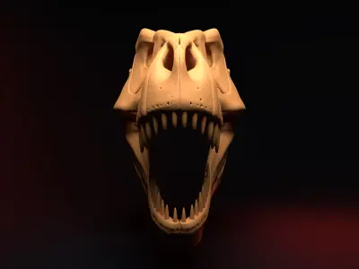 T-REX SKULL 3D print model