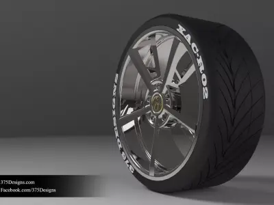 Tyre  Rim XAC-R02 Free 3D model