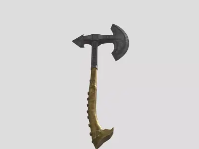 Bronze War Axe 3D model
