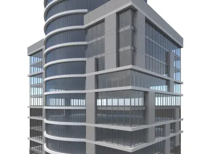 Commercial Building-017 Office Tower 3D model