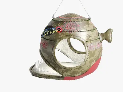 Collection of hanging chairs Sea Monsters Low-poly 3D model