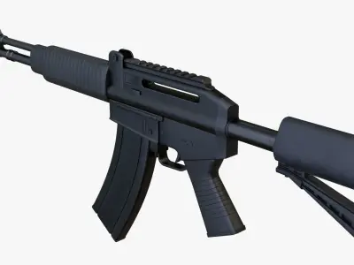 CAR-762 Custom Assault Rifle Low-poly 3D model