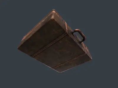Old Suitcase pbr Low-poly 3D model