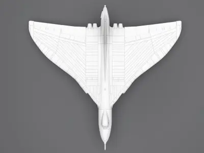 Avro Vulcan B2 scale model 3D print model