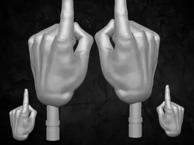 Hand Collection 3D printable files for Action Figures 3D print model