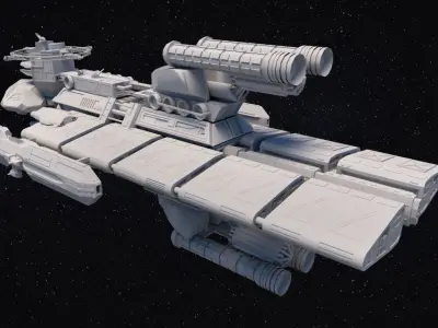Sci-fi Space Craft Galactic 3D model