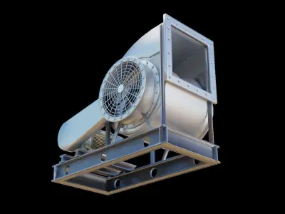 Industrial Blower Fan 3D model