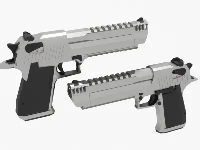 Desert eagle Low-poly Low-poly 3D model