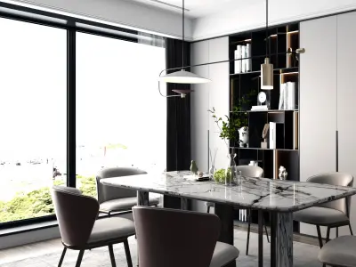 style restaurant Modern 3D model