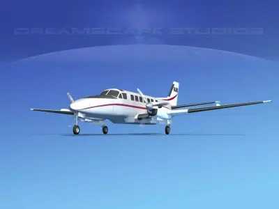 Beechcraft B99 Ajax Air 3D model
