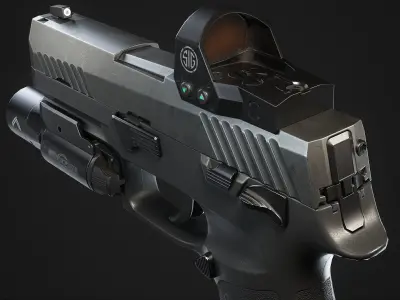 P320 M18 Low-poly 3D model