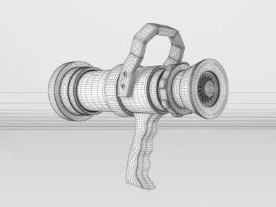 Fire Hose Nozzle 3D model