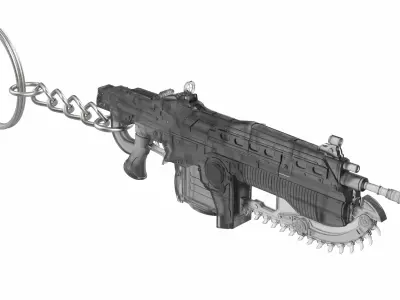 Gears of War Keychains Bundle - 4 Printable STL - Commercial Use 3D print model