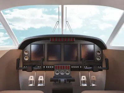 Beechcraft Super King Air 250 3D Model