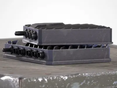 KxM Kinesis Expansion Module Tomahawk Low-poly 3D model