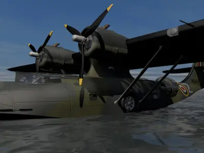 Consolidated Catalina Mk-1 - RAF 3D model