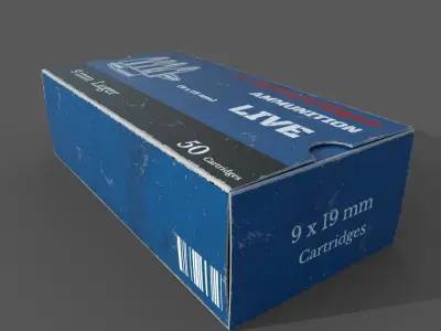 Empty ammo box 3D model