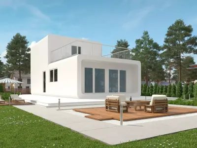  Modular residential building for industrial 3d printing 3D model