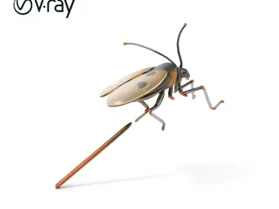 Insect Model Pack with PBR Textures Low-poly 3D model
