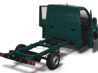VW Crafter Chassis SingleCab L1 HQInterior 2023 3D model