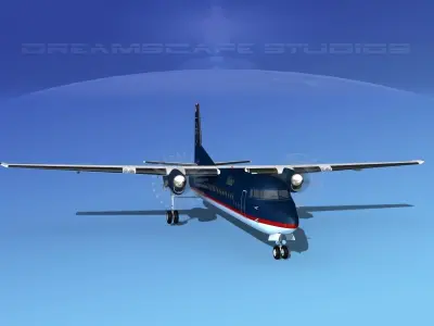 Fokker F-60 Freedom Air 3D model