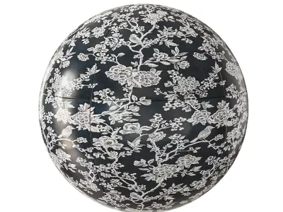 Elegant Floral Chinoiserie Pattern  Texture