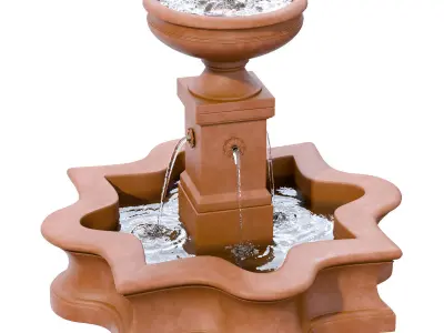 Campania - Beauvais Fountain 3D model