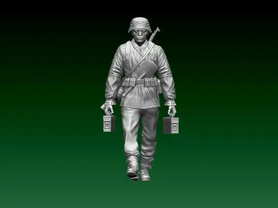 Soldier German 3D print model
