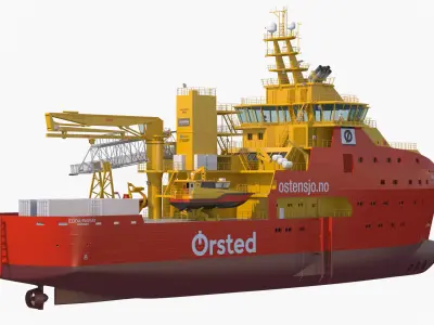 Wind Farm Support Vessel Edda Passat 3D model