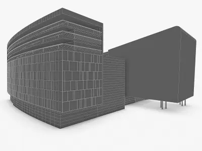 Office Building 03 Low-poly 3D model