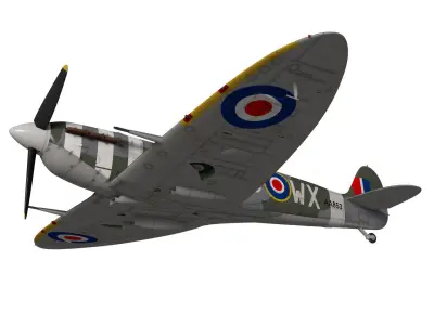 Supermarine Spitfire Mk-Vb 3D model purchase
