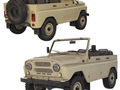 UAZ 3151 1985 3D model