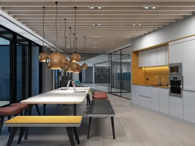 Full Office Interior 26 3D model