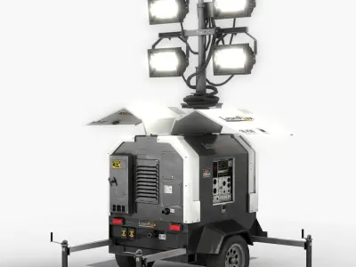 Light Tower Generator 3D model