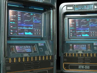 Sci-Fi ATM Free 3D model