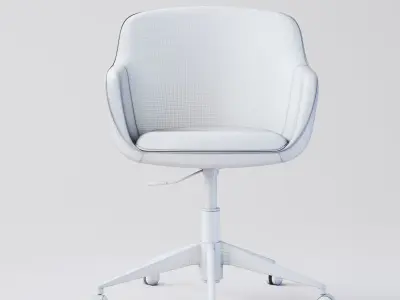 Office chair Low-poly 3D model