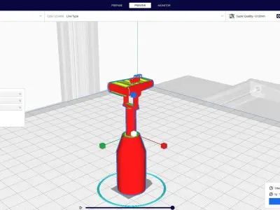 BINOCULAR MILITARY 3D print model