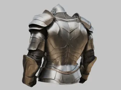 Medieval Armor Male Anatomy 3D Model Low-poly 3D model